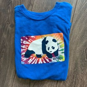 Enjoy Panda Tie Dye Block T-shirt